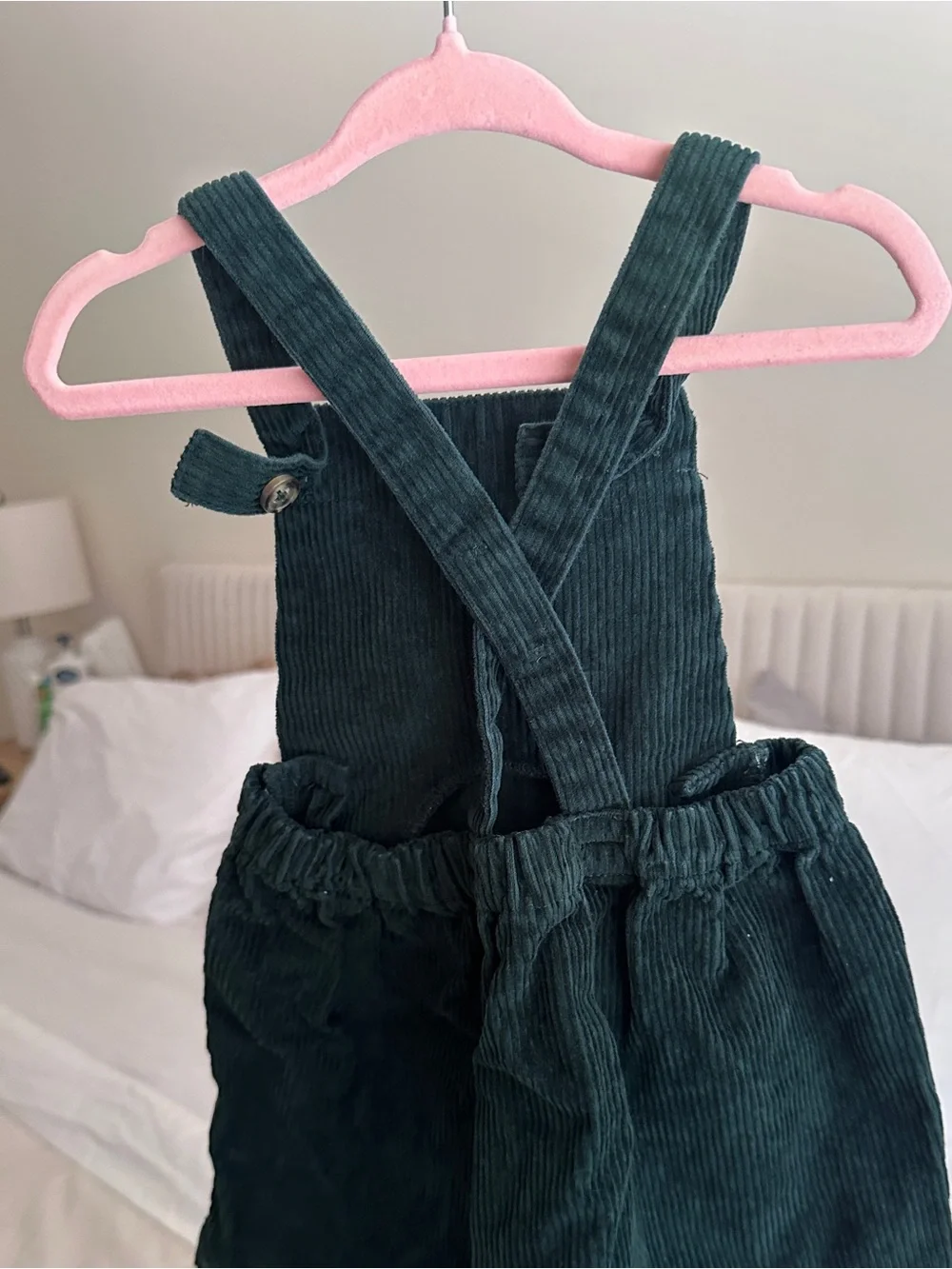 Carter's Dark Green Corduroy Suspender Dress Toddler Girl